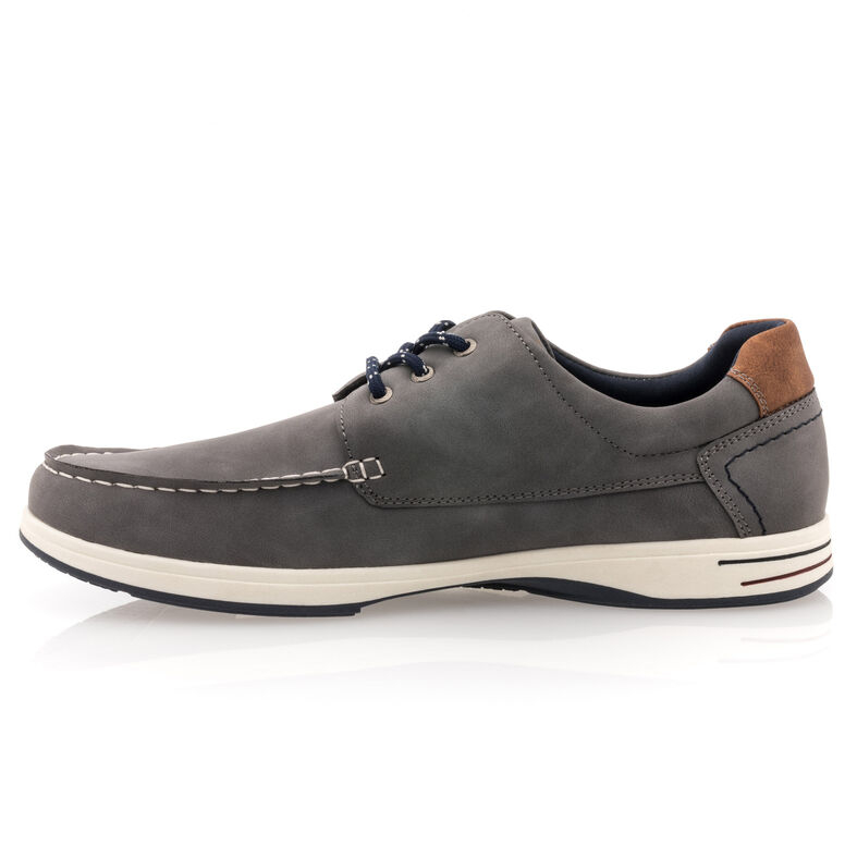 Graue Herren-Loafer/Bootsschuhe