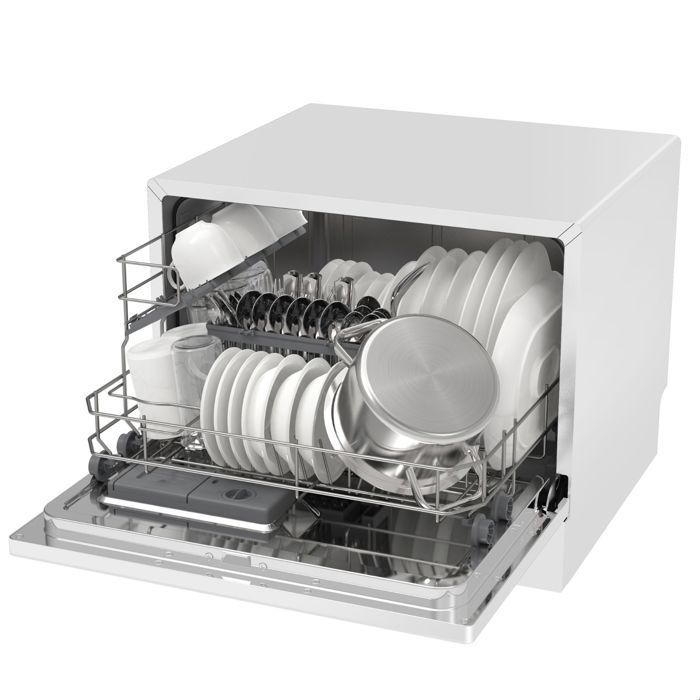 GEDTECH - Lave vaisselle Table Top GLV6T47WH - 6 couverts - 47 dB - Dpart diffr