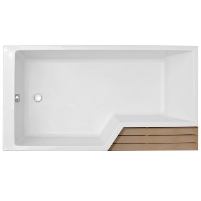 Bañera/ducha/bañera JACOB DELAFON Neo de 160 x 90 cm, color blanco brillante, para zurdos.