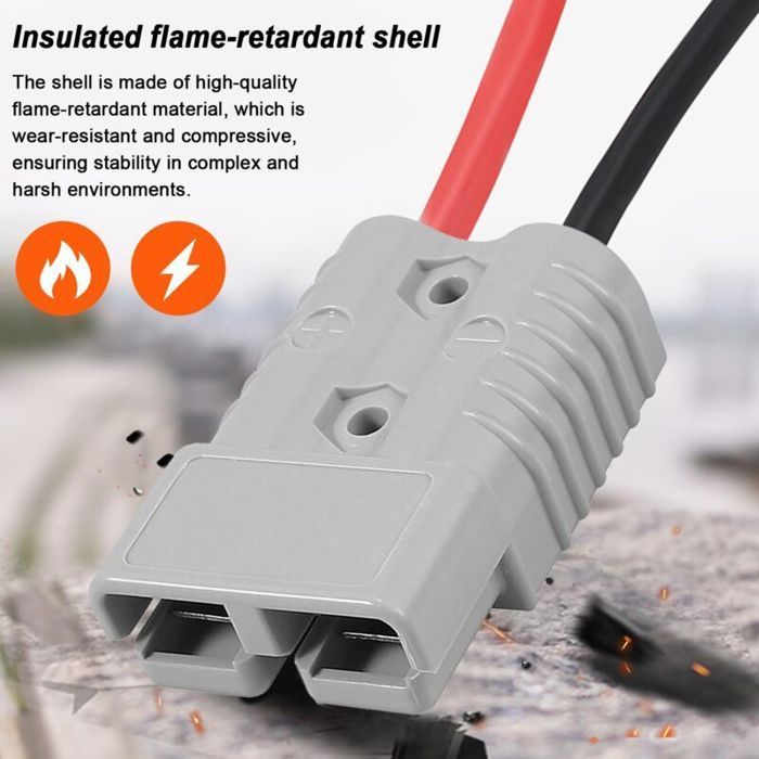 Connecteur de batterie rapide - Virex® - 120A - 600V - Pour camping-car et caravane - Contacts argentés