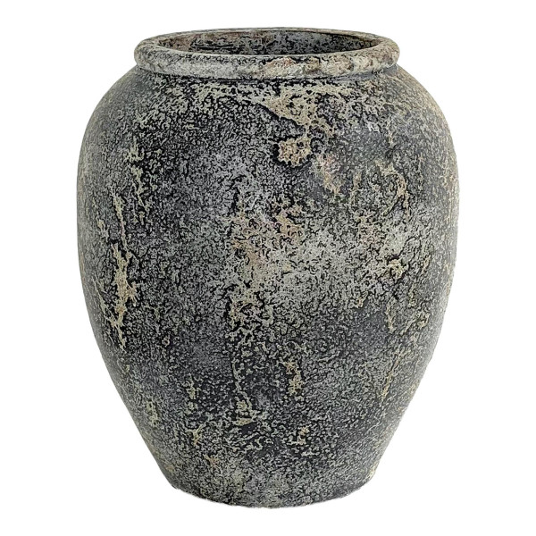 WAZON Capelo mały szary Z TERAKOTY 44x49 cm rustykalny