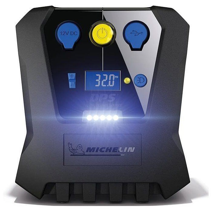 Compresseur programmable 12V de 0.05 bars à 7 bars - MICHELIN -  Programmable - voiture, moto, vélo, ballons, matelas pneumatiques