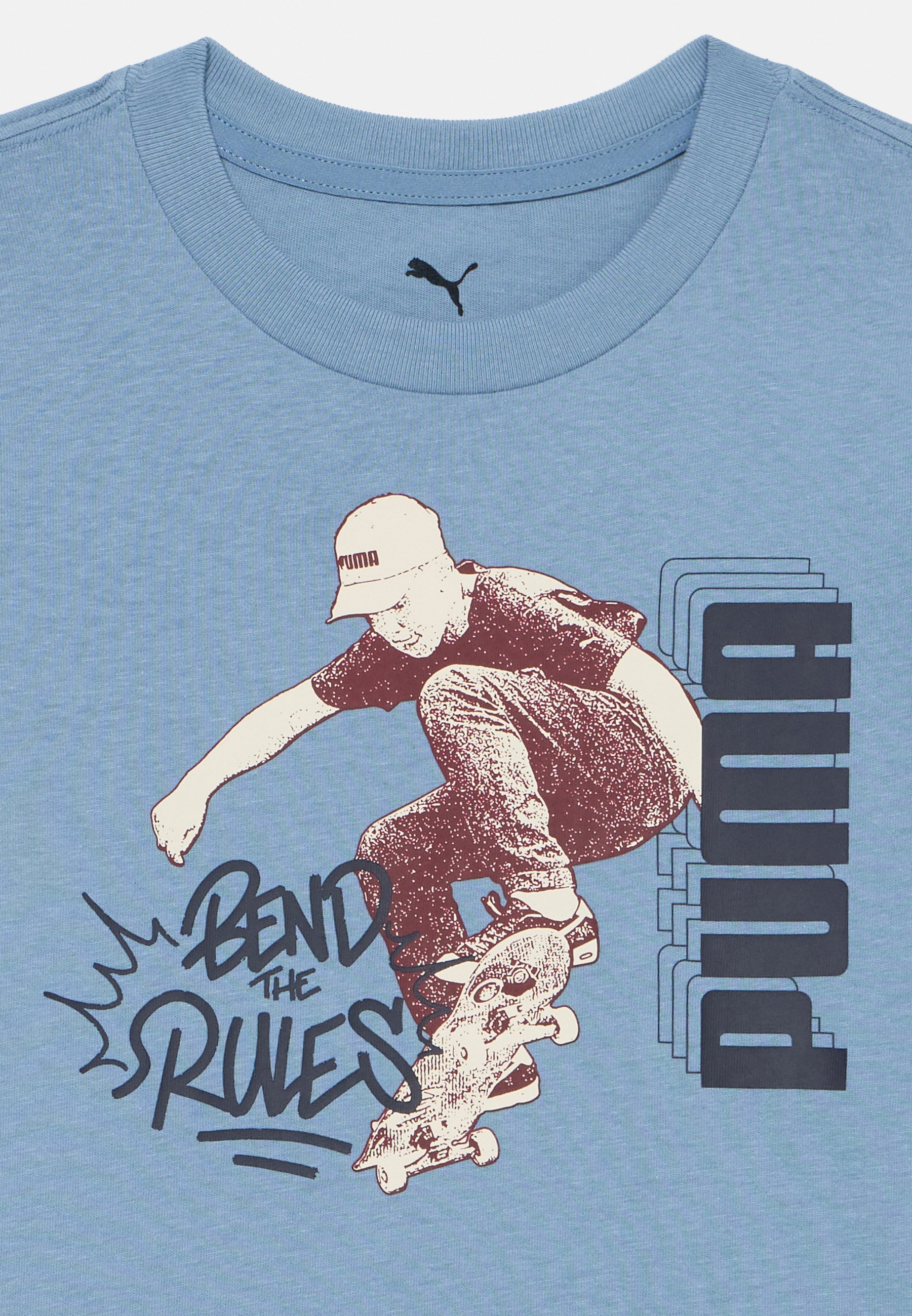 Puma Grafik-T-Shirt Unisex - Sport-T-Shirt - cooles Blau