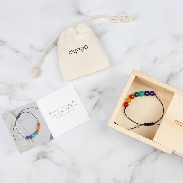 Braccialetti con perline Myga dei 7 Chakra