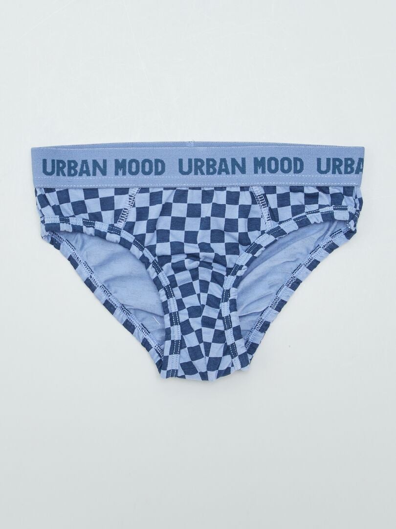 Conjunto de 3 calzoncillos estampados - AZUL