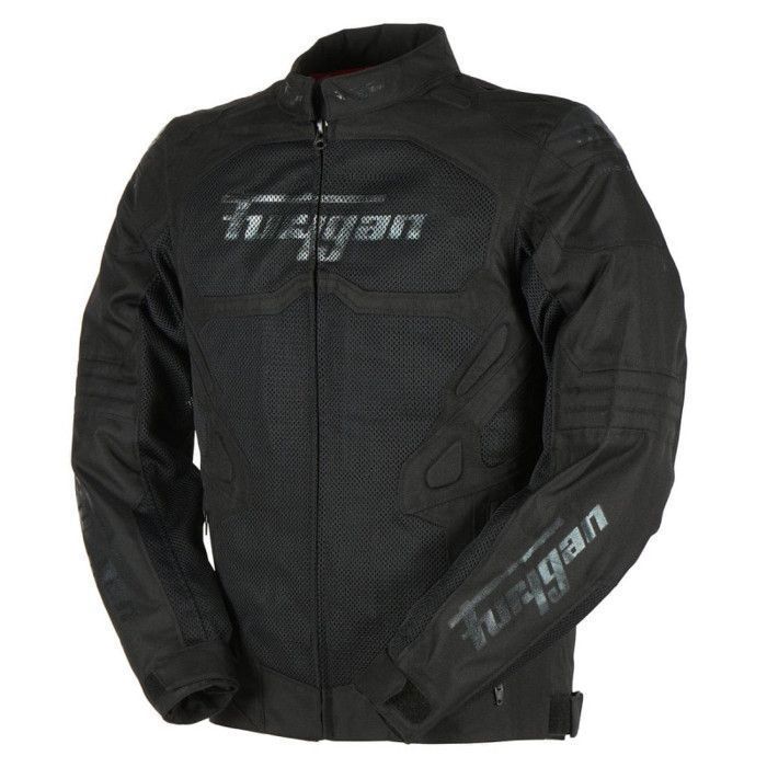 Chaqueta de moto Furygan Atom evo - negro/negro - S