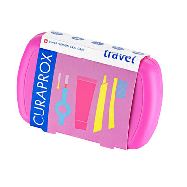 Curaprox-matkasetti suun hygienia Be You -vaaleanpunainen 1 kpl 1 kpl