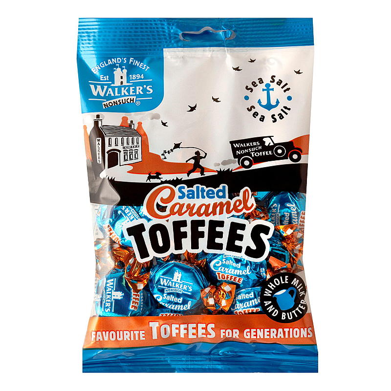 Walkers Toffees 150 g gezouten karamel Walkers