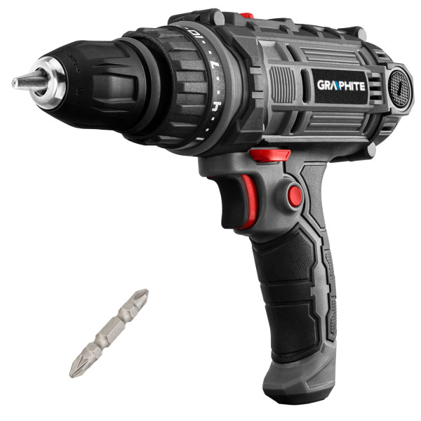 Wiertarko-wkrętarka sieciowa 300W walizka GRAPHITE 58G793