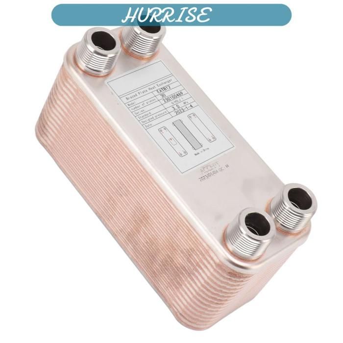 Enfriador de placas, intercambiador de calor profesional de acero inoxidable 304 para enfriador de mosto para cerveza, agua,