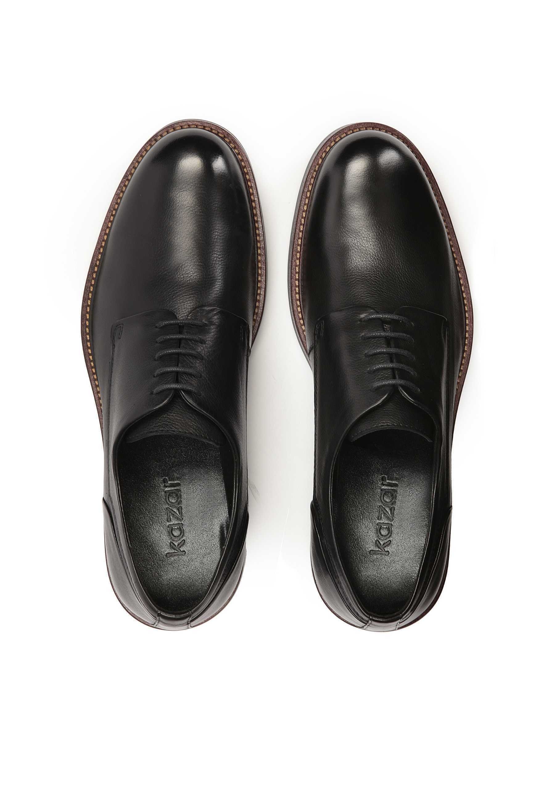 Kazar EOTER - Stijlvolle veterschoenen - zwart