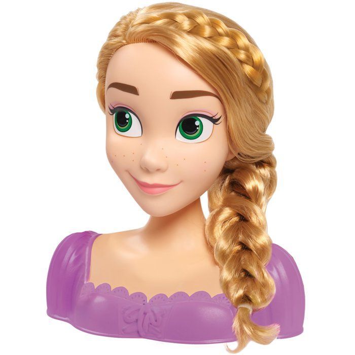 Cabeza para peinar - Princesa Disney - Rapunzel - 6 accesorios - Para mayores de 3 años