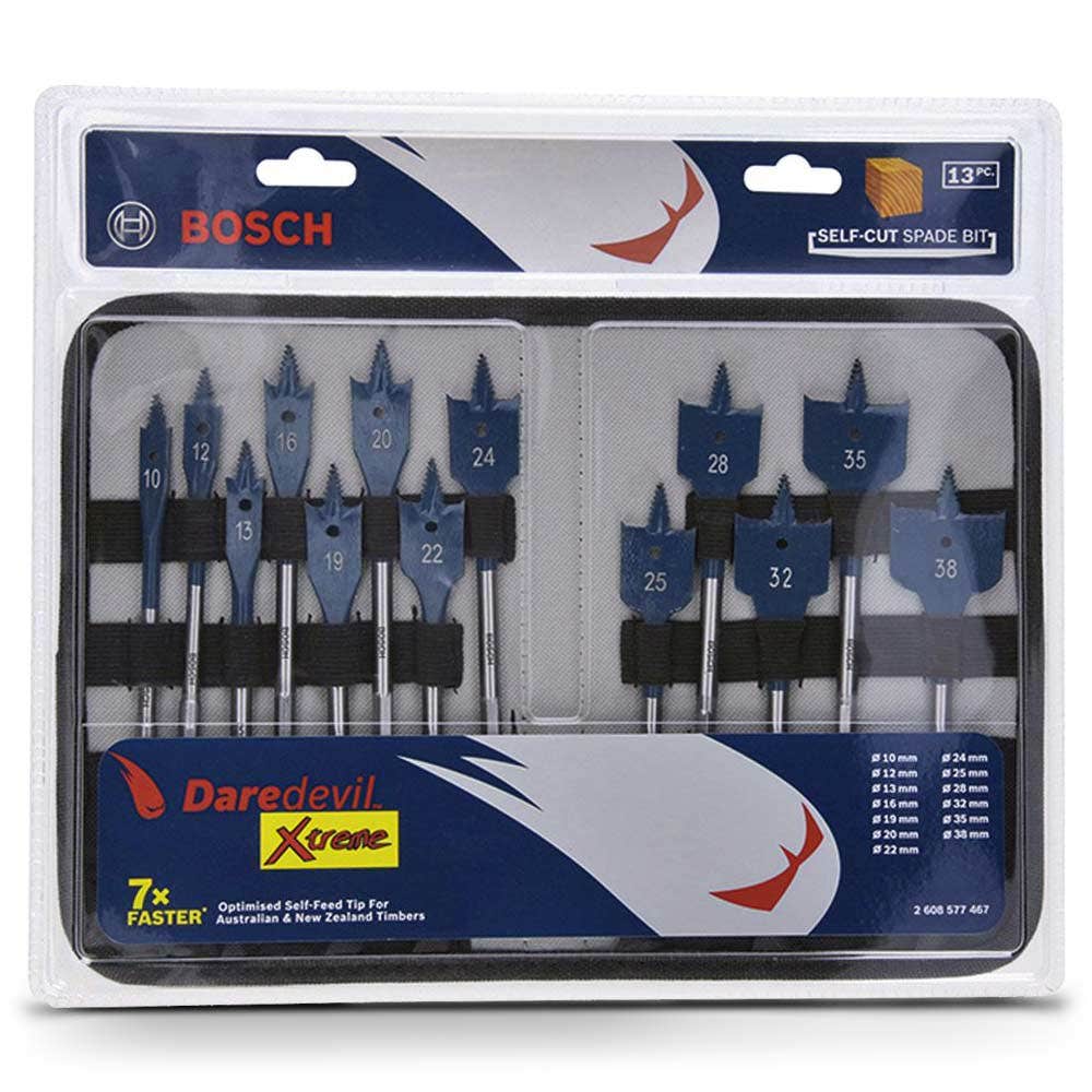 Conjunto de Brocas de Pá BOSCH 10-38 mm - DAREDEVIL XTREME - 13 peças 2608577467