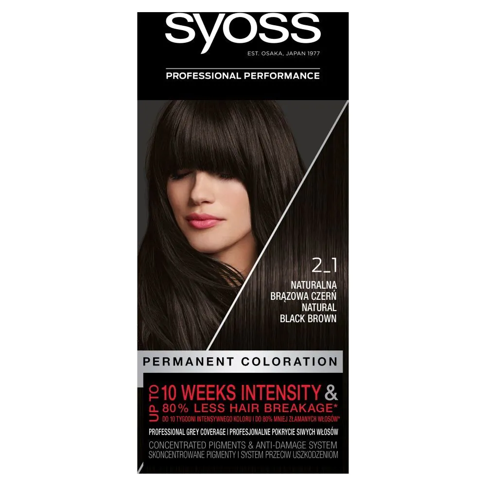 Syoss Farba do włosów Natural Black Brown 2-1
