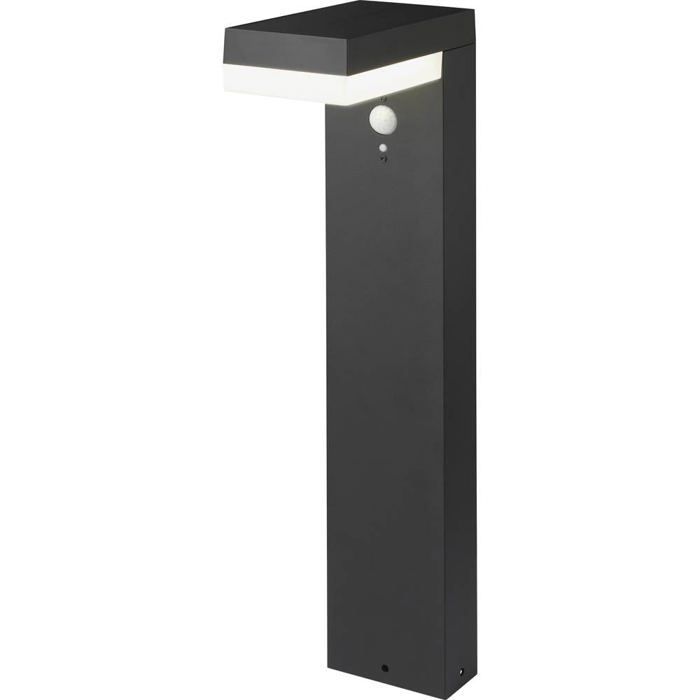 Lampadaire d'extérieur solaire - SYGONIX - SY-4715528 - Détecteur de mouvements - LED 6 W - Noir