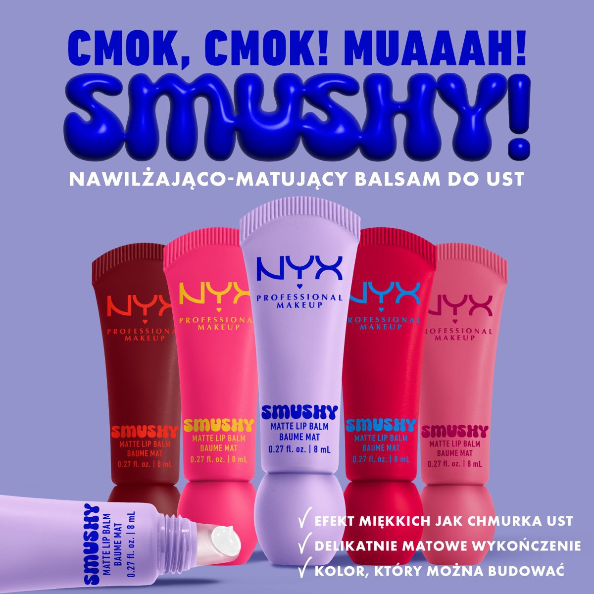 NYX Professional Makeup Smushy mat balzam za ustnice