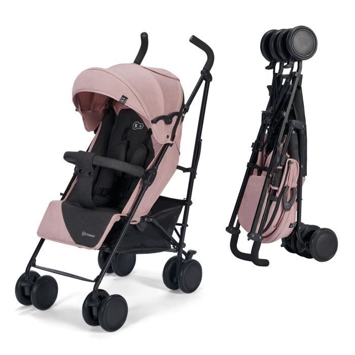 SIESTA-rattaat - Kinderkraft - makuuasentoon taittuva - kokoontaitettava/kompakti - pinkki