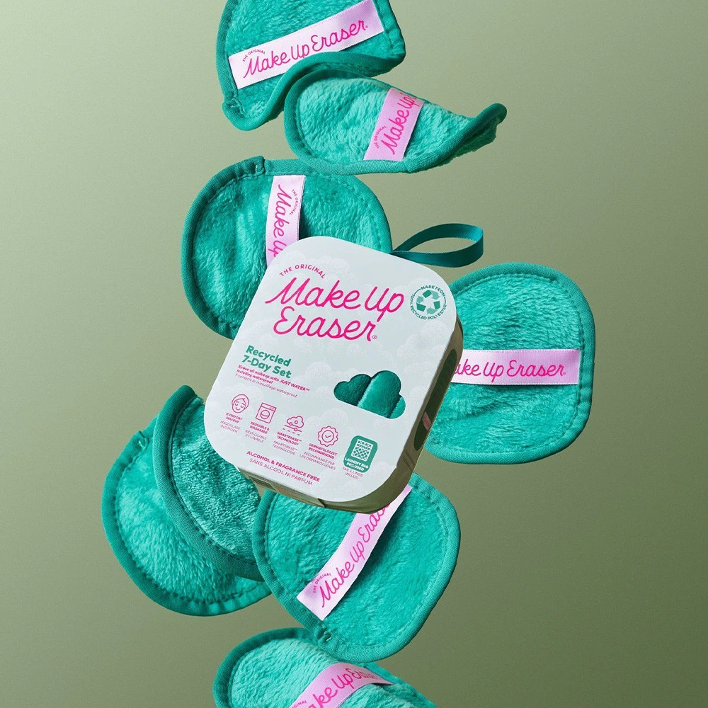 MakeUp Eraser Recycled Green 7-day set