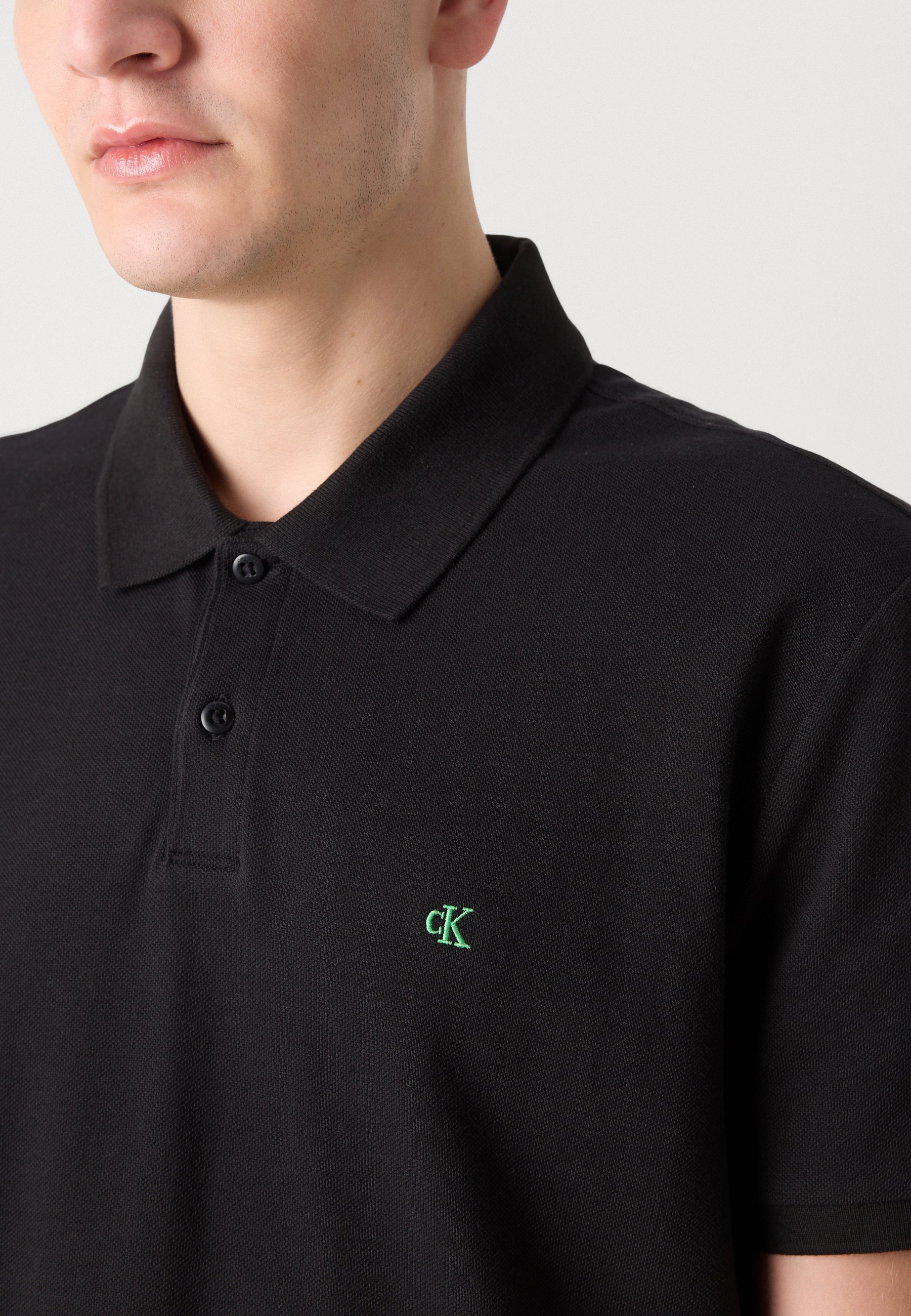 Calvin Klein Jeans MONOGRAM - Poloshirt - zwart
