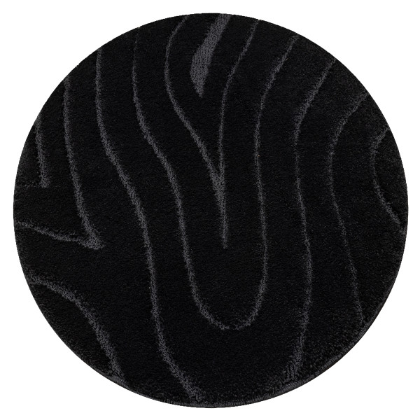 Dywan łazienkowy SUPREME koło WAVES fale, koło 100 cm