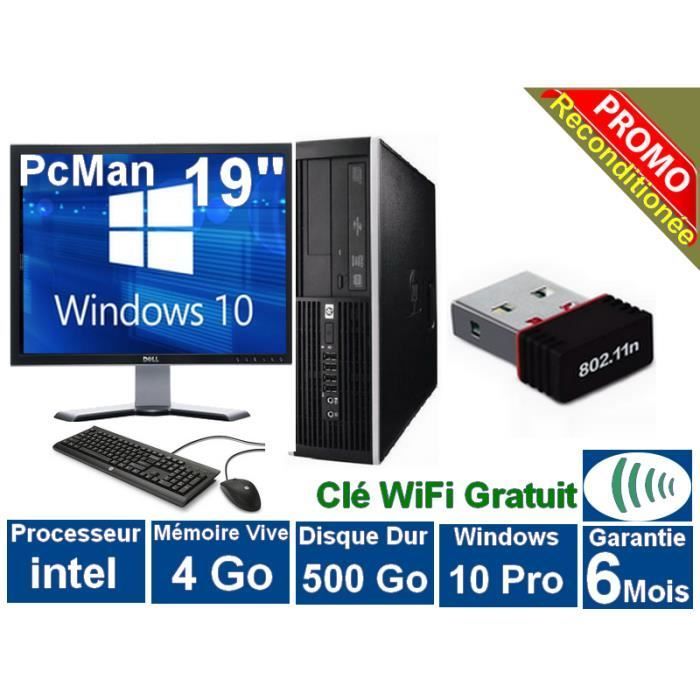 HP COMPAQ 6000 Pro STASJONÆR PC PROSESSOR - CORE2DUO E5800 2,70 GHz hastighet 4 GB RAM 500 GB HDD 19