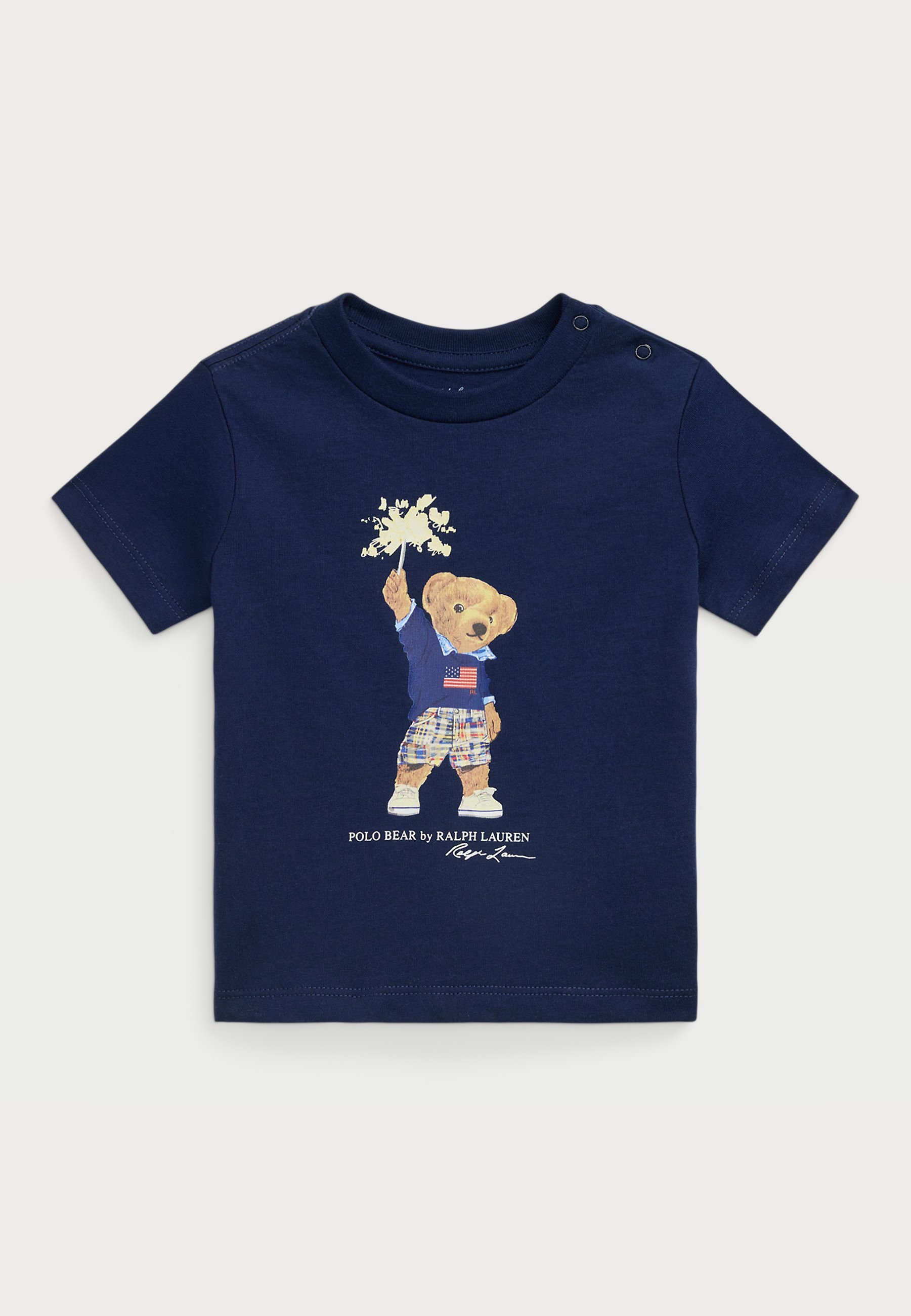 Polo Ralph Lauren POLO BEAR T-shirt van katoenen jersey - T-shirt met print - lente marineblauw