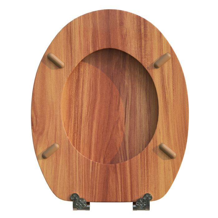 Copriwater CASARIA in legno, con sistema di abbassamento automatico, in MDF, per bagno standard.