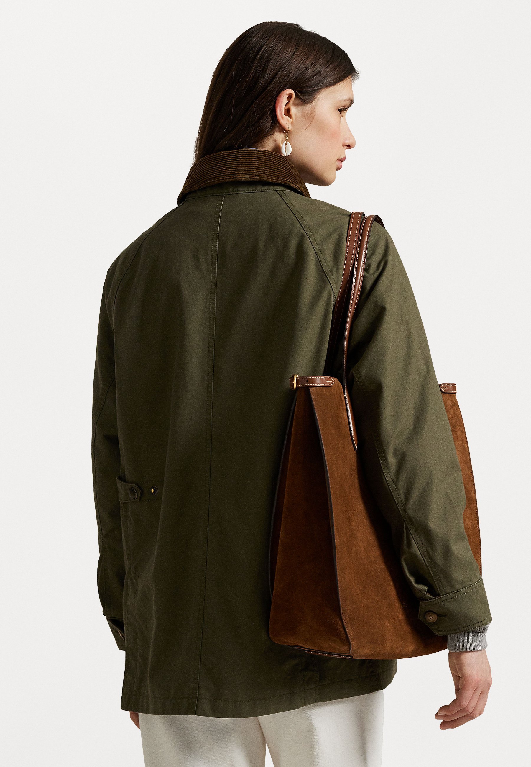 Polo Ralph Lauren katoenen utilityjacket - zomerjas - olijfgroen