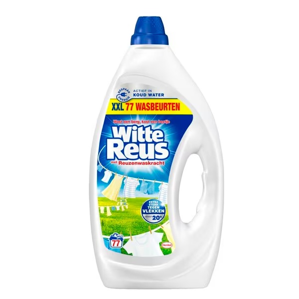 Tekoči detergent za belo perilo Witte Reus, 3465 ml, 77 pranj