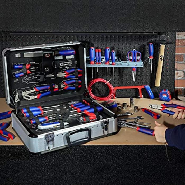 WORKPRO Complete Professional Tool Kit with Aluminum Case, Complete Tool Box for Home Repair or