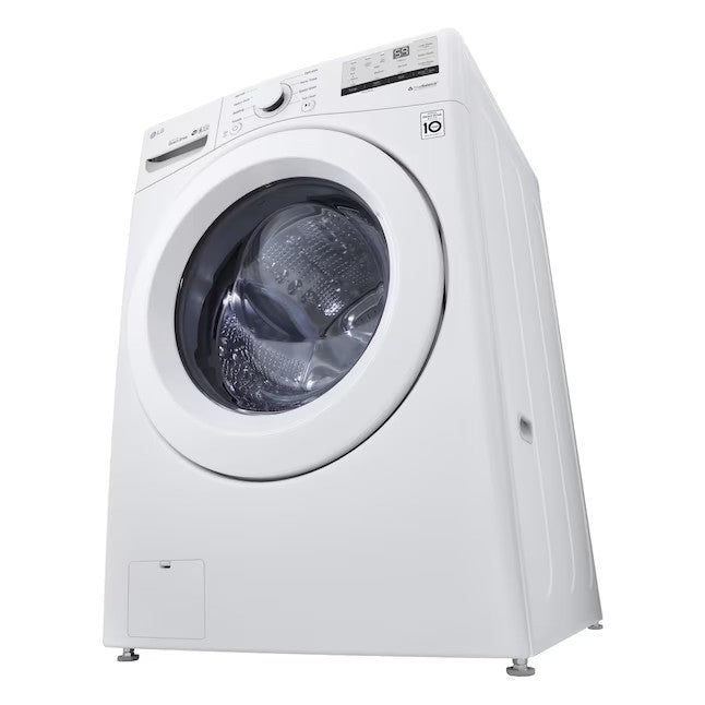 LG 4.5 cu ft (129 liter) energiezuinige stapelbare wasmachine met voorlader (wit) ENERGY STAR