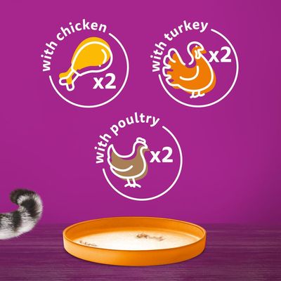 Whiskas 1+ tölkkiä, säästöpakkaus 24 x 400 g
