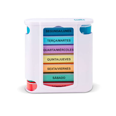 Dispensador vertical de medicamentos Wells, pastillero semanal, 1 unidad, 1 unidad