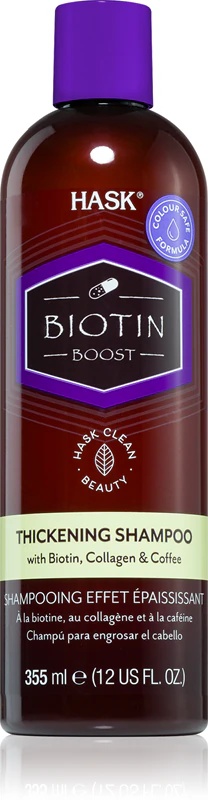 HASK Biotin Boost stiprinamasis šampūnas plaukų apimčiai padidinti