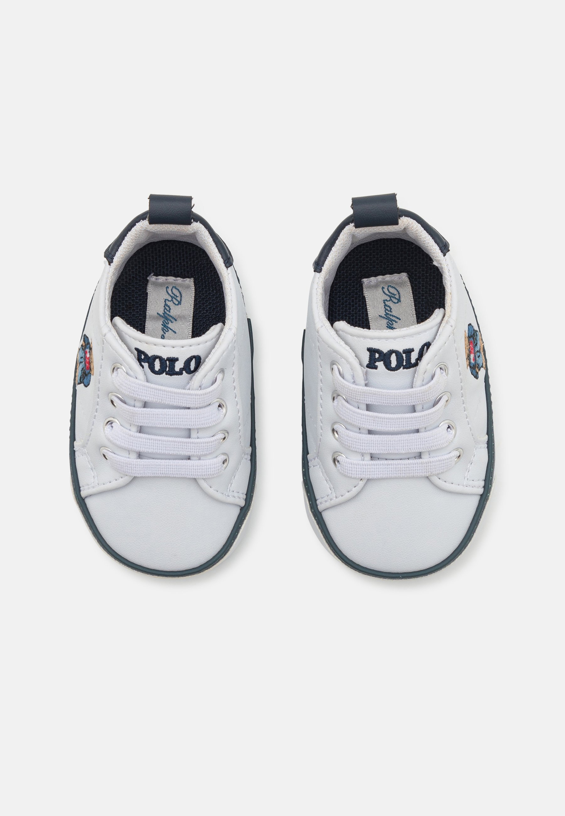 Polo Ralph Lauren QUILTON BEAR GORE LAYETTE UNISEX - Primii pantofi - alb/bleumarin