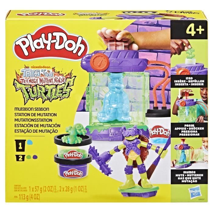 Play-Doh Teenage Mutant Ninja Turtles Mutation Station, set di plastilina per modellare, attività creative per bambini dai 4 anni in su