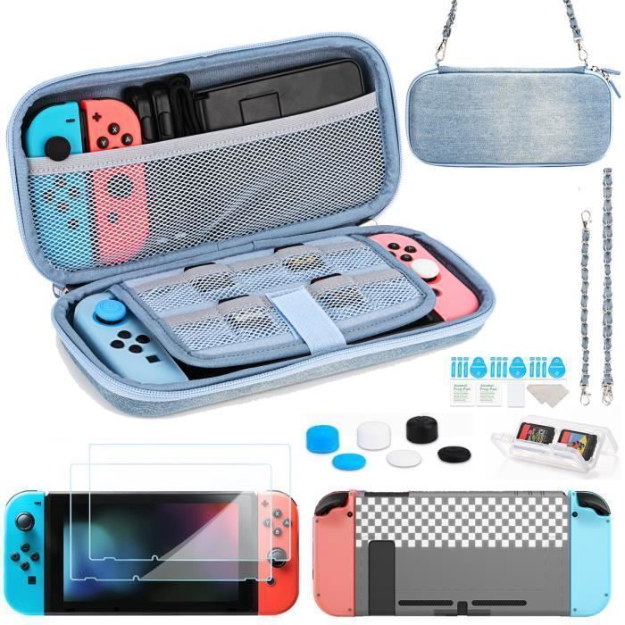 Nintendo Switch 13-in-1 accessory pack with Cowboy backpack, Switch case, 2 screen protectors, game card box, etc.