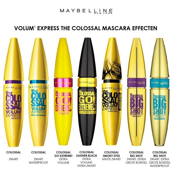 Maybelline New York The Colossal 100% crna maskara