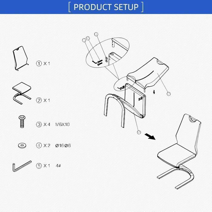 JIEXI Chaise de salle à manger Chaises de bureau scandinaves pour adultes Sièges de bar créatifs en cuir synthétique
