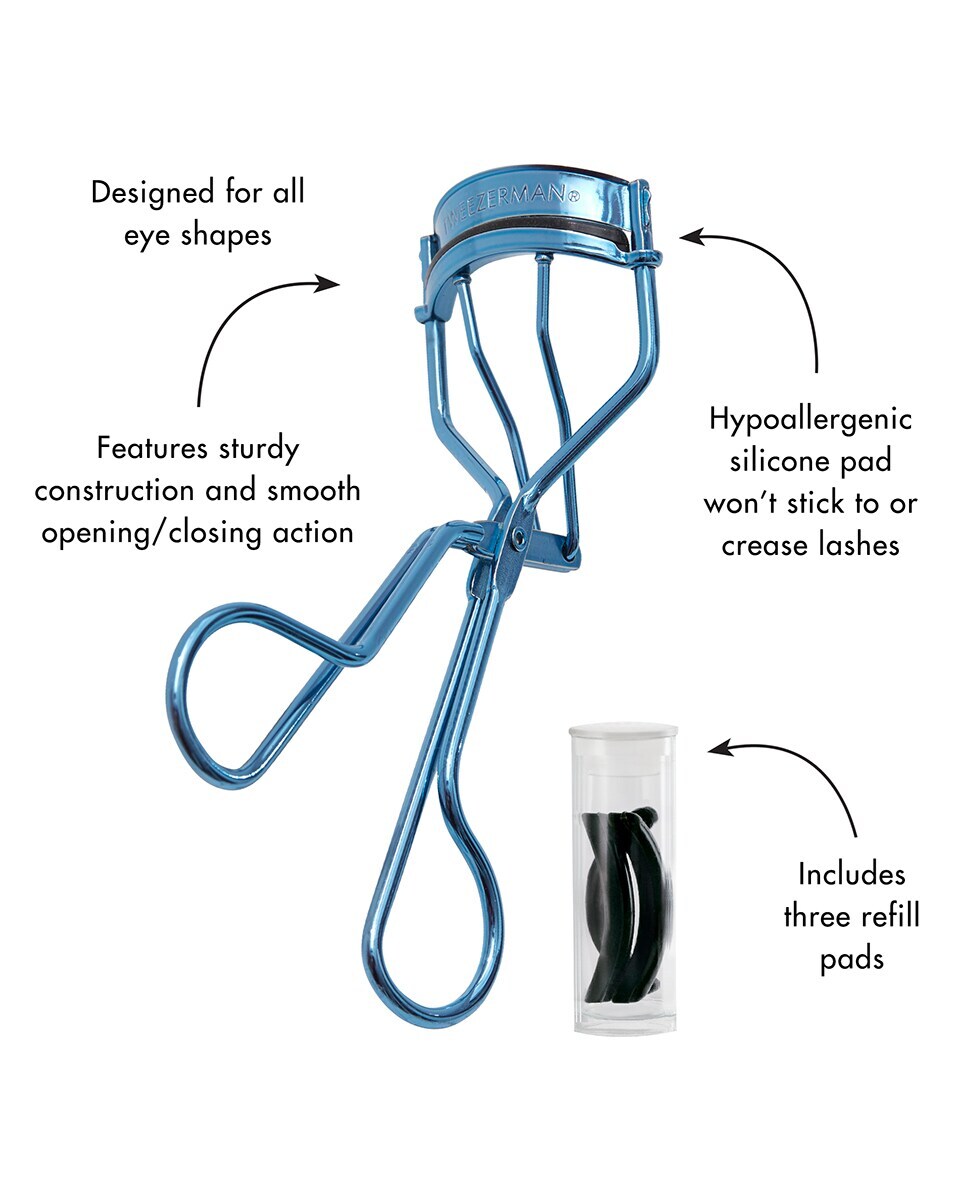 TWEEZERMAN LASH CURLER KLASSIEKE WIMPERKRULLER BELL BOTTOM BLUE
