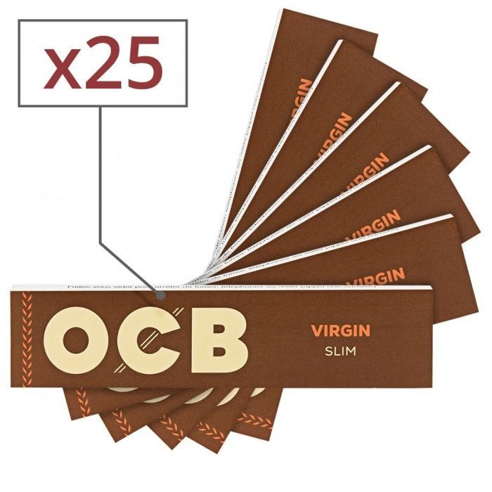 OCB Slim Virgin rolling papers x 25