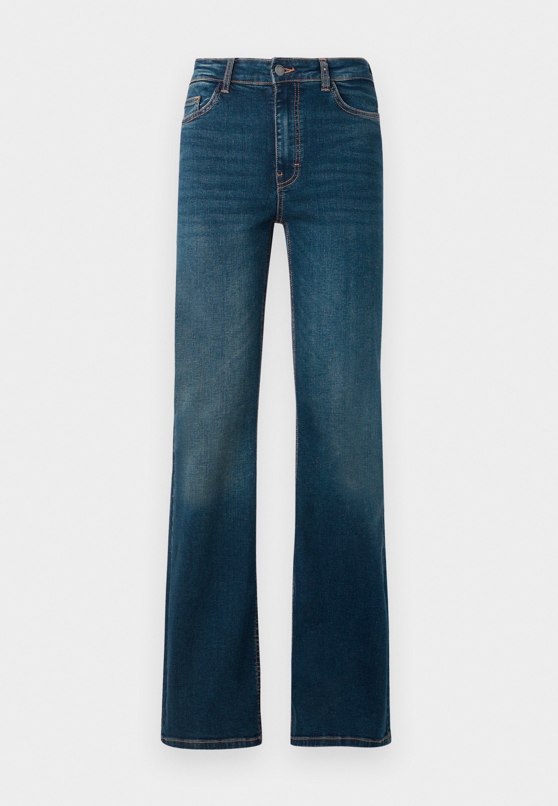 JDY JDYKATHY FLARED JEANS - Flared jeans - donkerblauwe denim