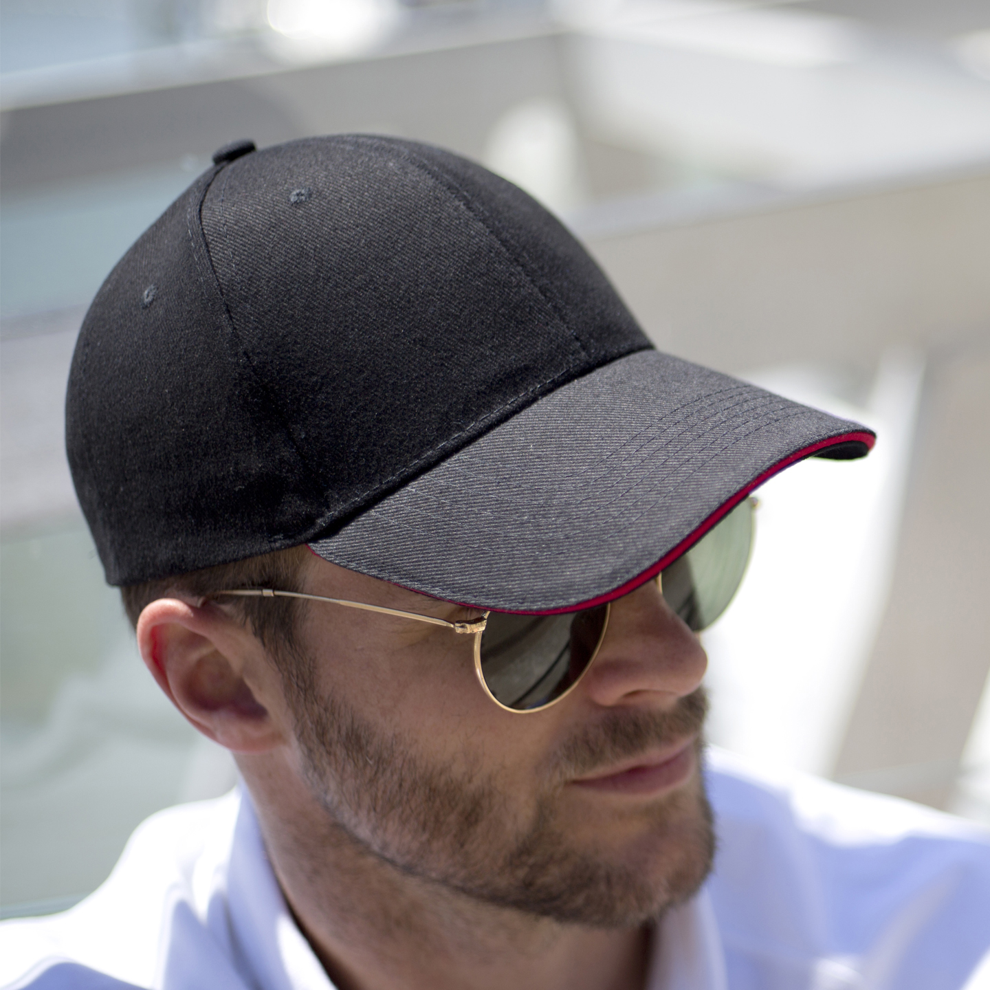 Gorra/visera Perfil Bajo 100% Algodón De Primera Calidad Result Sandwich