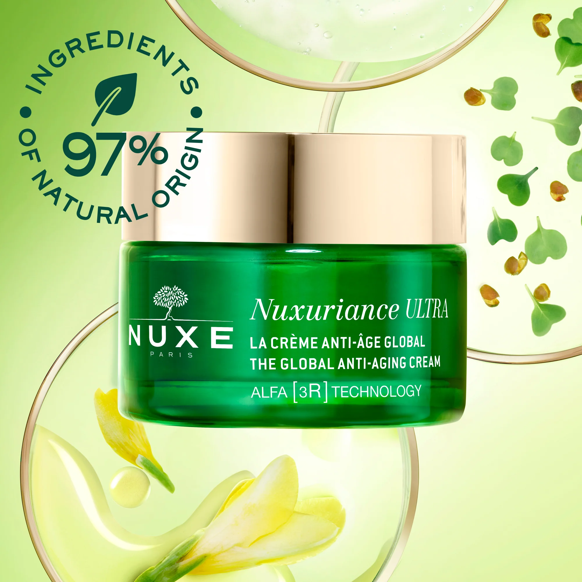 Nuxuriance Ultra Crema Anti-Età Globale - Crema viso giorno antirughe, Crema viso giorno effetto globale
