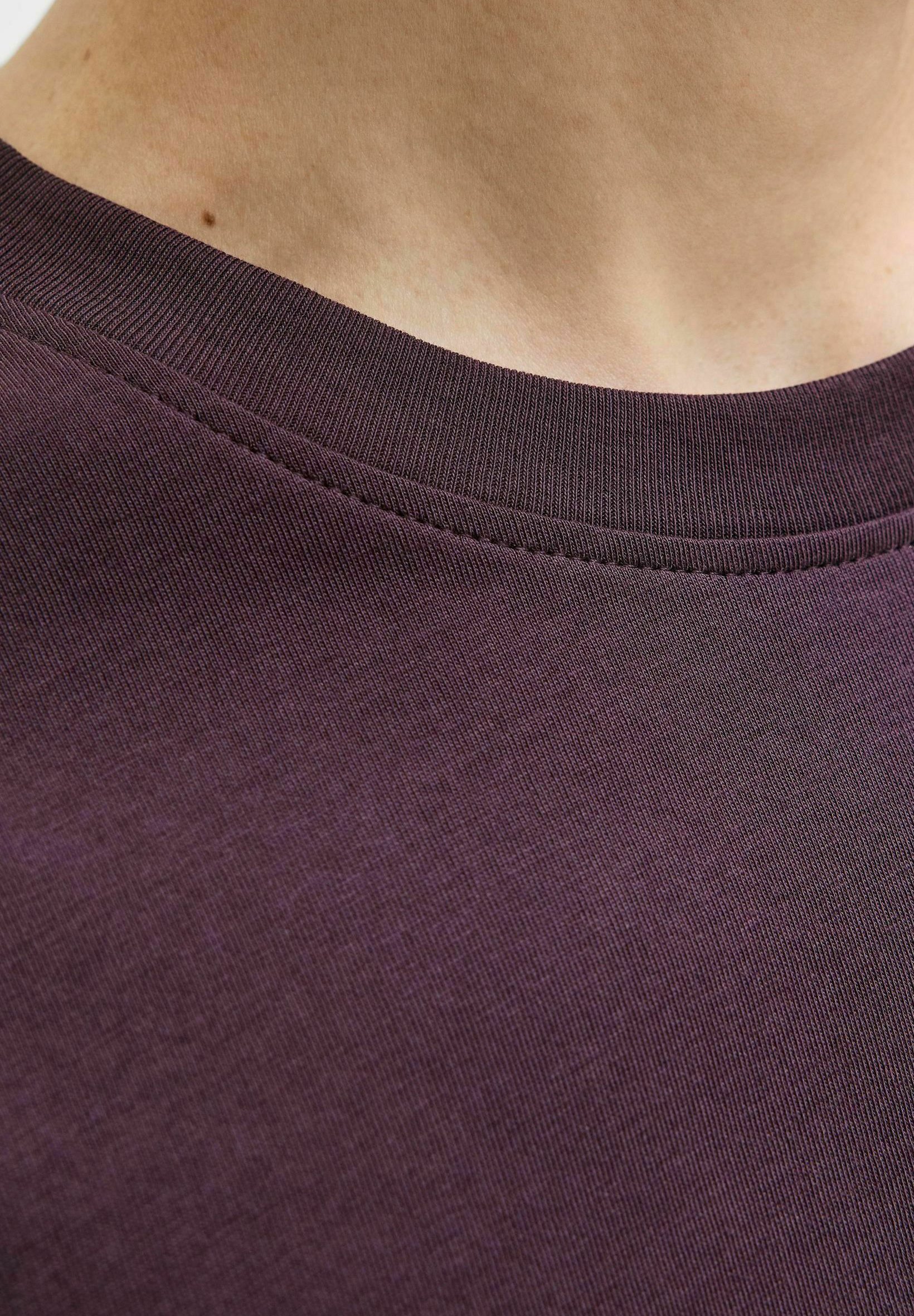 Jack & Jones PLUS SIZE LOGO - Koszulka z nadrukiem - śliwkowy idealny