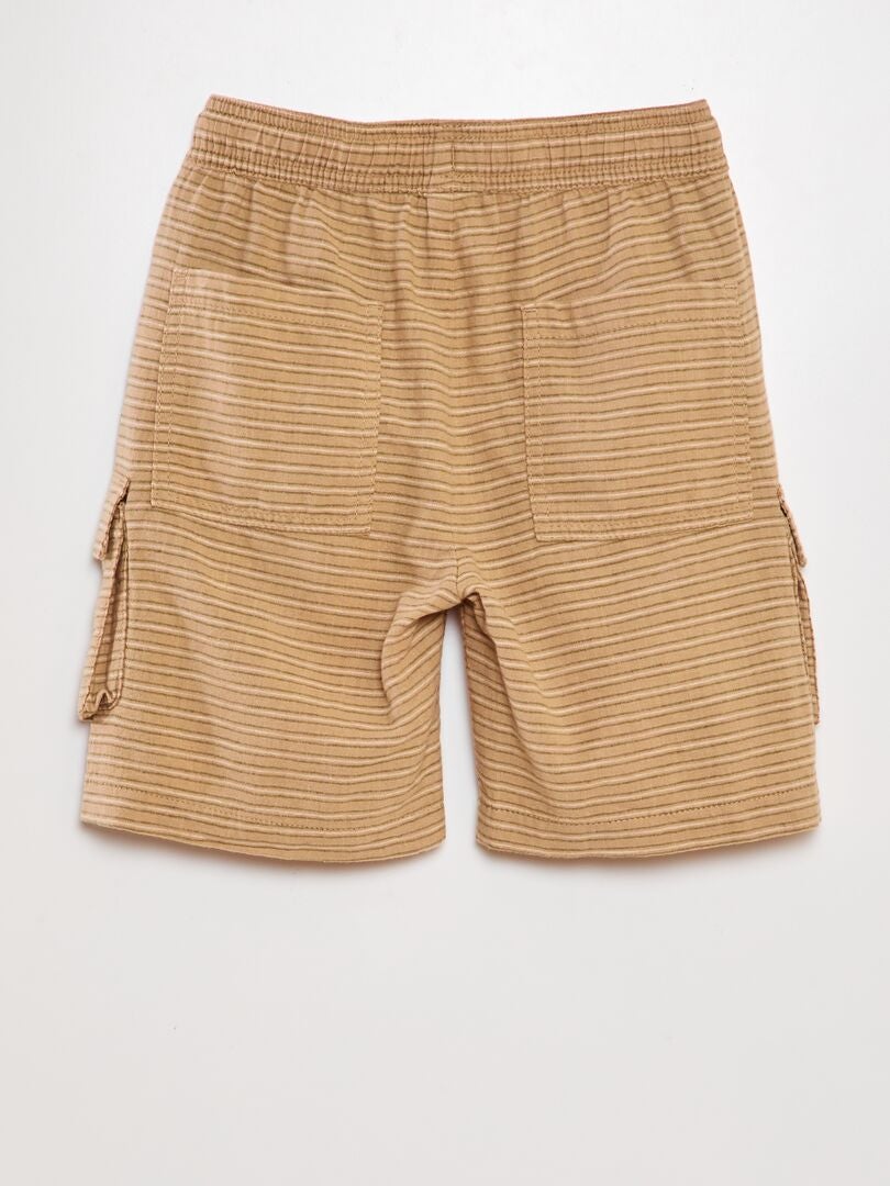 Bermudas con múltiples bolsillos - BEIGE