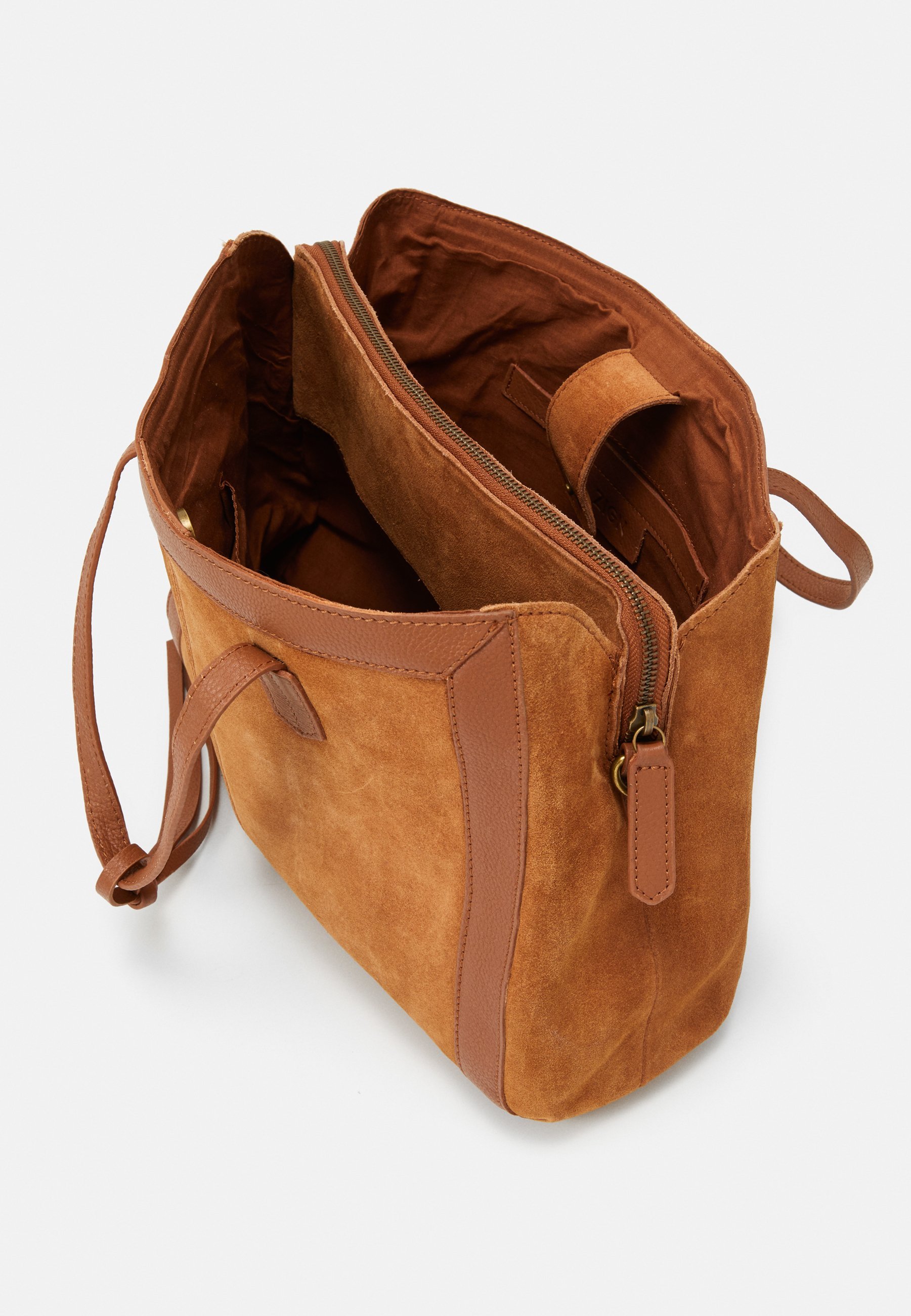 Zign LEDER - Handtasche - Cognac
