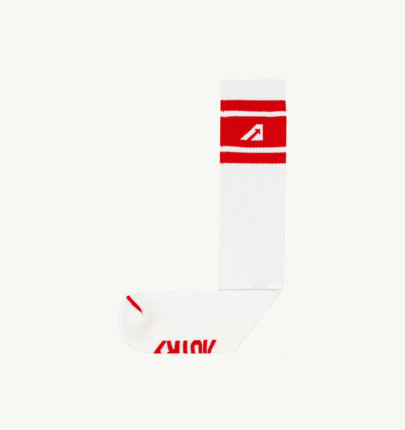 ȘOSETE ROȘII ALBE DIN BUMBAC CU LOGO