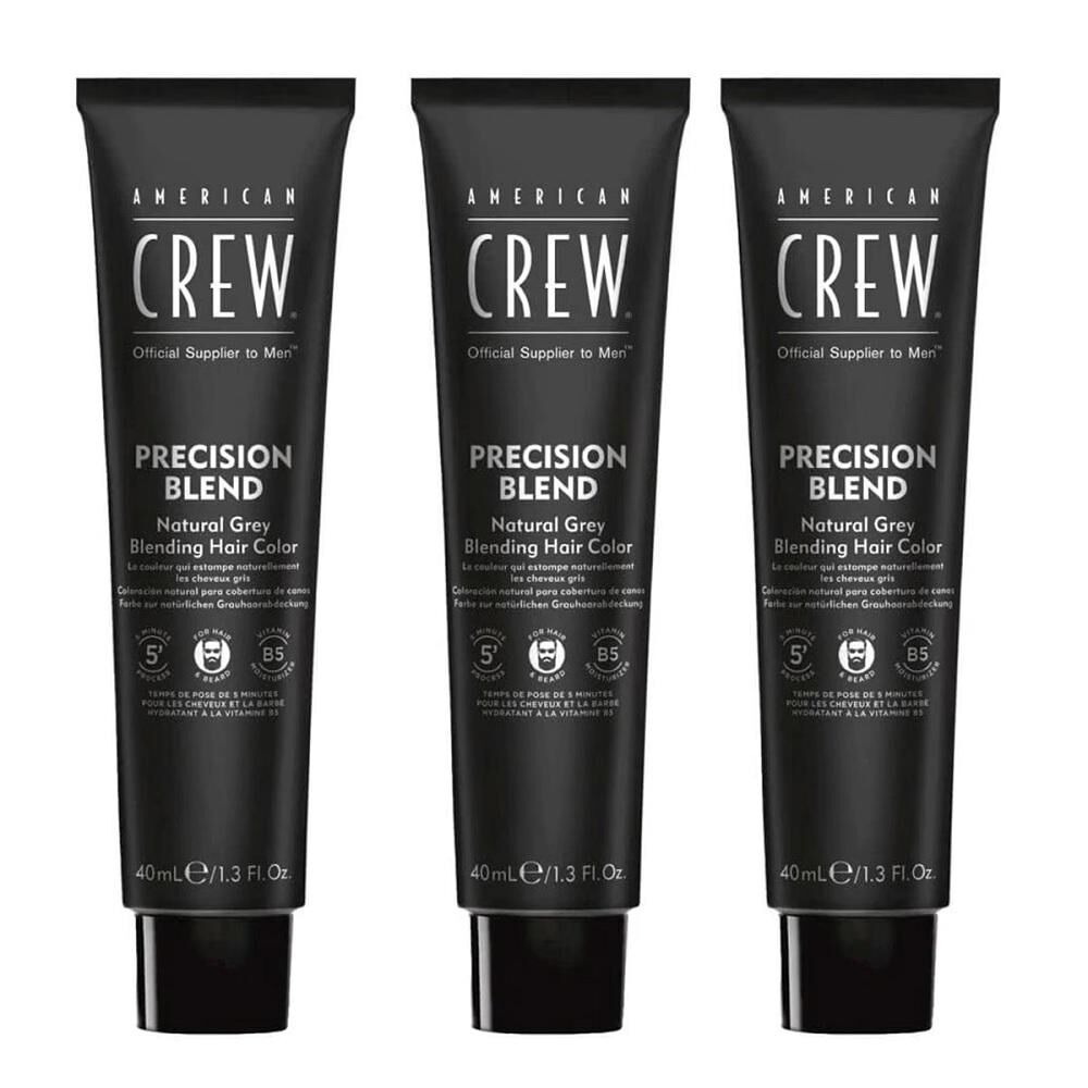 American Crew Precision Blend Naturlig Grå Dækning