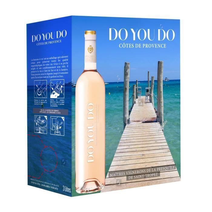 Bag in Box Do You Do Côtes de Provence - Vino rosado de Provenza - BIB 3L